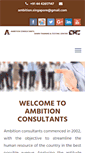 Mobile Screenshot of ambitionconsultants.com