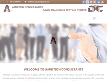 Tablet Screenshot of ambitionconsultants.com